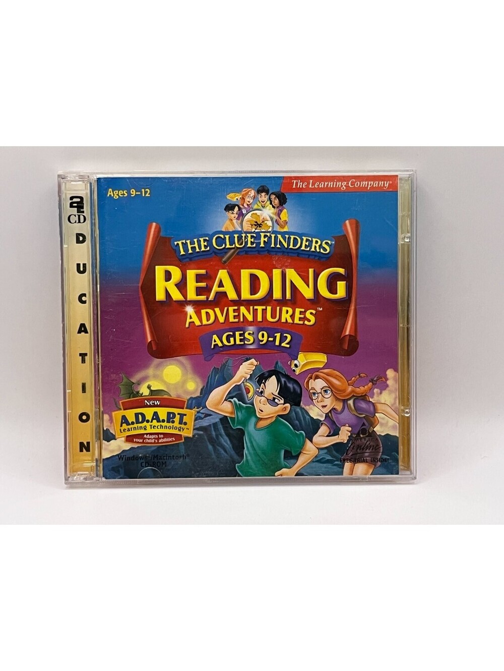The Clue Finders Reading Adventures Ages 9-12 Learning Company PC Mac Video Game